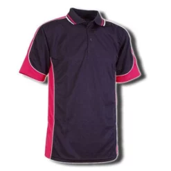 BSP15 Polo Navy/Hot Pink/White