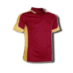 BSP16K Polo Maroon/Gold/White