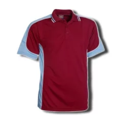 BSP16K Polo Maroon/Sky/White
