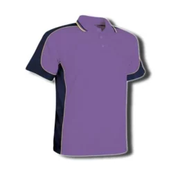 BSP16K Polo Purple/Navy/Gold