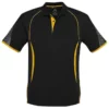 Mens Razor Polo Black/Gold