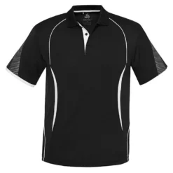Mens Razor Polo Black/White