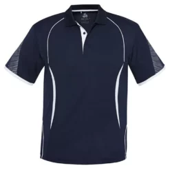 Mens Razor Polo Navy/White