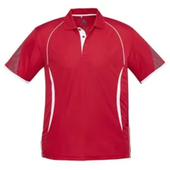 Mens Razor Polo Red/White