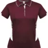 Ladies Tasman Polo Maroon/White -sport Sales 2023 8032972MW 18718abe b283 4d71 9c79 7f2ec46c51f9