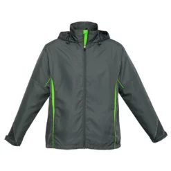 Adults Razor Team Jacket Grey/Fluro Lime
