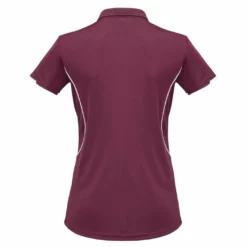 Ladies Razor Polo Maroon/White -sport Sales 2023 P405LS Maroon White Back